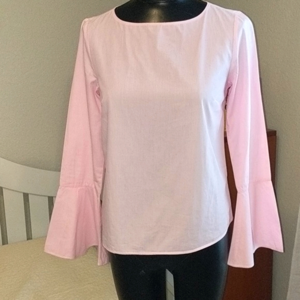 Banana Republic Pink and White Shirt